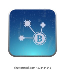 ilustration of modern icon bitcoin