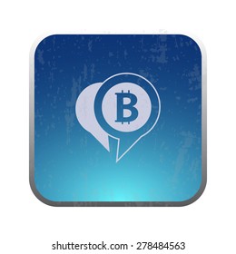 ilustration of modern icon bitcoin