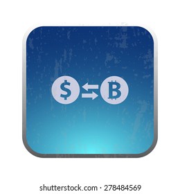 ilustration of modern icon bitcoin