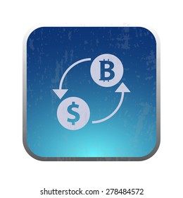 ilustration of modern icon bitcoin