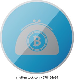 ilustration of modern icon bitcoin