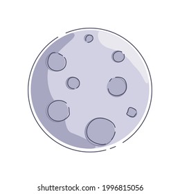 ilustration moon icon vector design