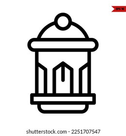 ilustration of mosque line icon