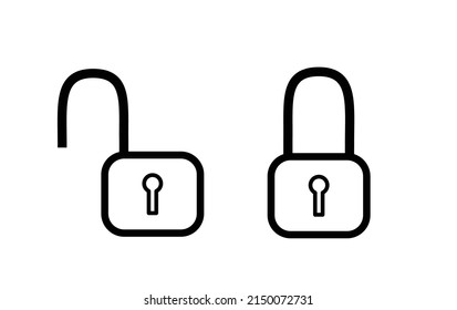 Ilustración de Padlock, icono, bloqueo y desbloqueo, seguridad