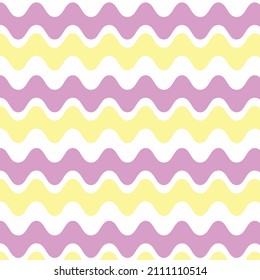 Ilustration Pattern Double Wave High Quality for Background, Print and Editable
