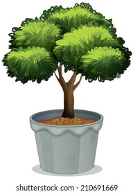 Ilustration of a potted plant