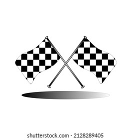 Ilustration Racing Finish Flag Stock Vector