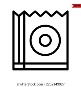 ilustration of shopping bag line icon