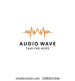 ilustration sound wave  logo vector