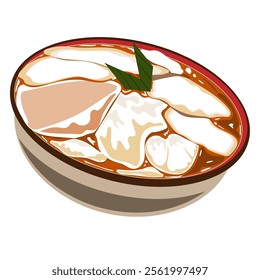 ilustration soy milk pudding or weddang tahu 