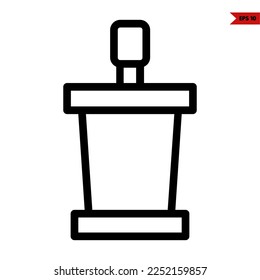 ilustration of speech line icon