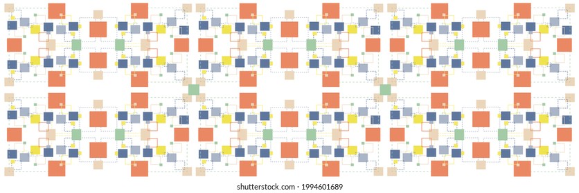 ilustration square geometric pattern  vector design