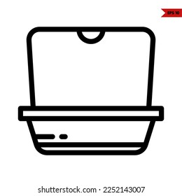 ilustration of styrofoam line icon