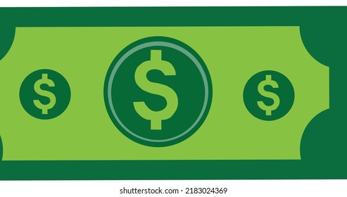 dólar vectorial ilustrativo.    