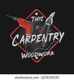 Ilustration vector carpentry woodwork high quality by miga.studio