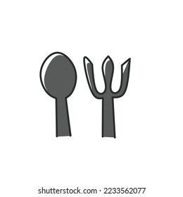 Vector de depuración de cubertería, adecuado para Ikon, diseño web, etc.