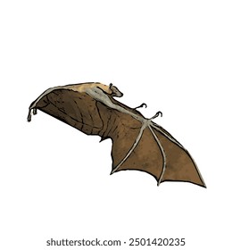 Ilustration vector design isolated of BAT