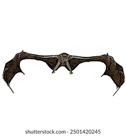 Ilustration vector design isolated of BAT