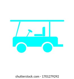 Illustration Vektorillustration von Golfwagen Tosca Farbe