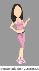 Ilustration vector graphic of aerobic. Perfect for Ilustration, caricature, cartoon, clip art and card.