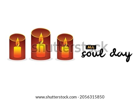 Ilustration vector graphic of all soul's day