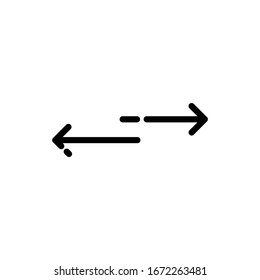Abbildung der Vektorillustration von Pfeilen-Wechselskala-Symbol
