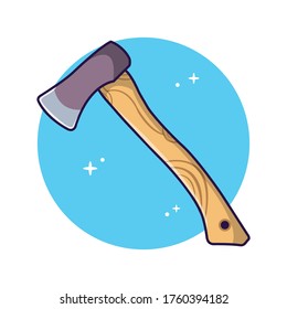 ilustration vector graphic of axe or hatchet