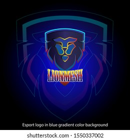 ilustration vector graphic of blue and gradient color vector esport logofree vector 