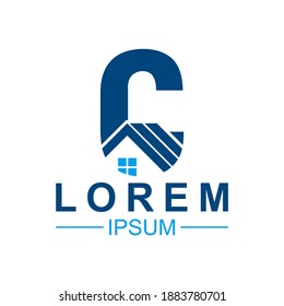 Ilustration vector graphic of C real estate logo