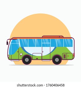 ilustration vector graphic of citybus