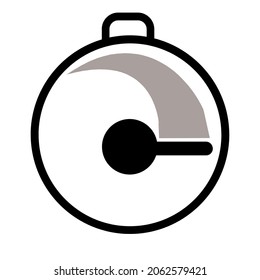 Ilustration vector graphic of The clock is spinning so fast fit for icons, website, Application, etc.