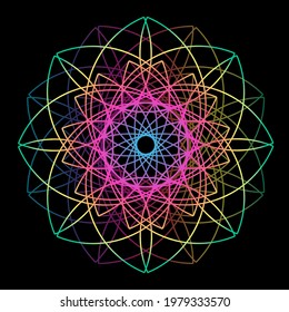 ilustration vector graphic of colorful geometric stars shape design free vector