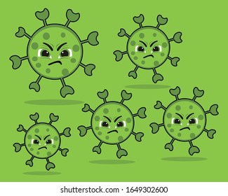 Ilustration vector graphic of Corona virus vector