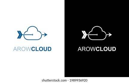 Ilustration vector graphic of  Creative cloud icon logo and arrows innovation design template
