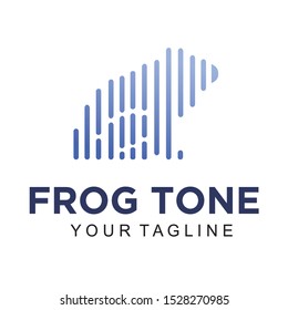 Ilustration vector graphic of digital Frog Music