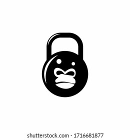Ilustration vector graphic of gorilla fitness