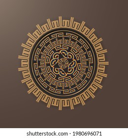 ilustration vector graphic of greek pattern design free vector
