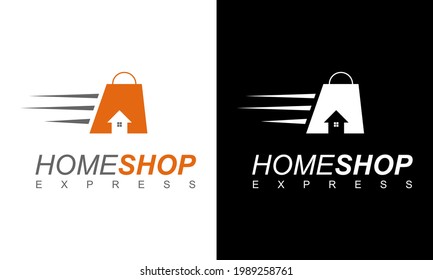 Ilustration vector graphic of Home Shopping Express Logo and Business Card template designs