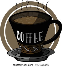 Ilustration vector graphic of Hot coffee.
Fit for book illustration, clothes screen printing, wallpaper, logo, and other needs.