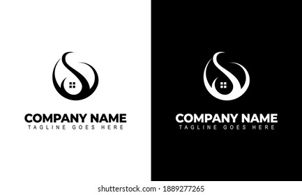 Ilustration vector graphic of House Logo Concept in Simple Iconic Style Design Vector