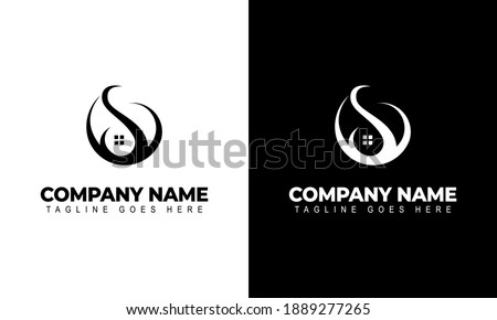 Ilustration vector graphic of House Logo Concept in Simple Iconic Style Design Vector