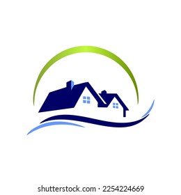 Ilustration vector graphic icon of leaf logo