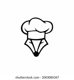 Ilustration vector graphic icon  logo of Chef fox