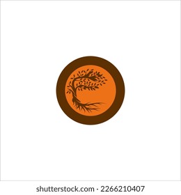 Ilustration vector graphic icon of logo tree