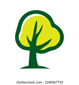 Ilustration vector graphic icon of nature logo