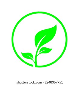Ilustración vectorial icono gráfico del logo de la naturaleza