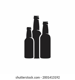 Ilustration vector graphic icon png logo of  three bottles
