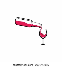 Ilustration Vector Graphic Icon Png Logo Of Pouring Wine