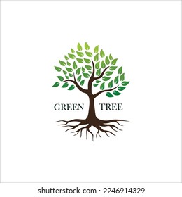 Ilustration vector graphic icon of tree