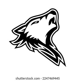 Ilustración vectorial icono gráfico del LOGO WOLF